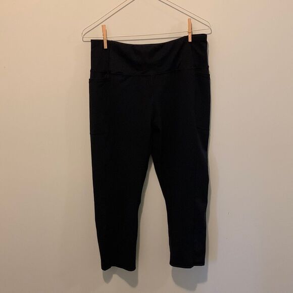 RBX - Black Cropped Leggings​​​ - Picture 1 of 3